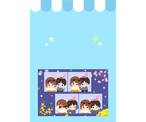 인생네컷 광고 포스터 (문구없음)