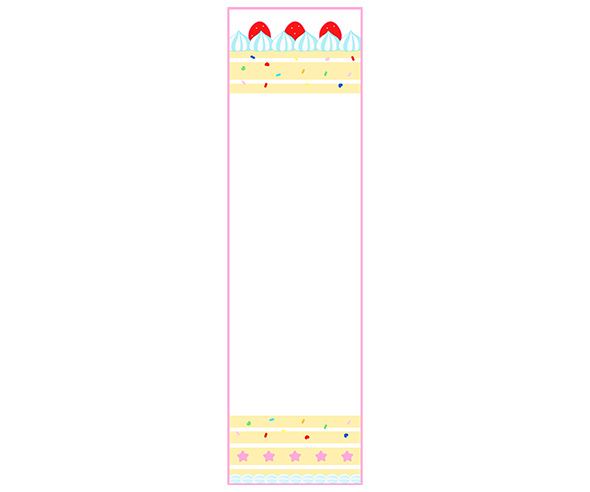 케이크 가게 세로 배너 (문구없음)