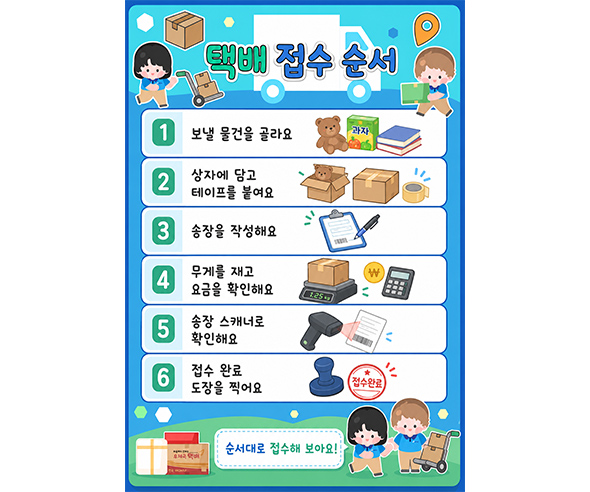 택배 접수 순서