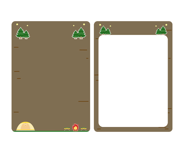 겨울 캠핑장 안내판