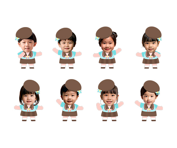 어린이날 아이 합성이미지