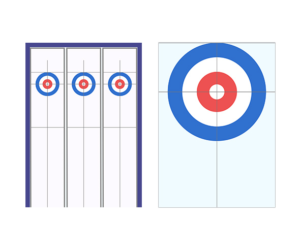 컬링 바닥 배경