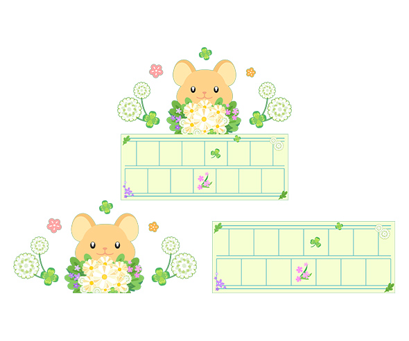 행복한 하루 오늘도 반가워 원고지 레터링 (문구없음)