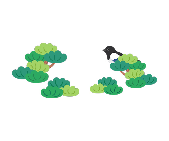 나뭇가지와 까치