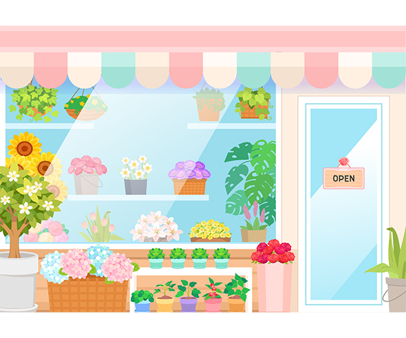꽃가게 배경