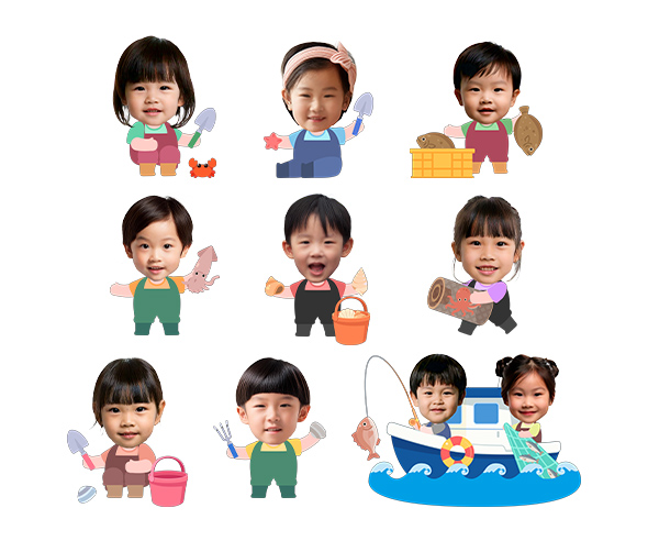 어부 합성이미지
