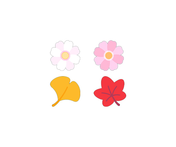 코스모스, 단풍