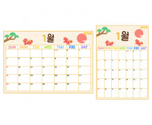 교사용 달력 (1월)