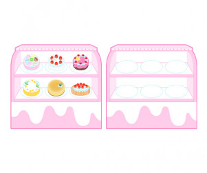 케이크 가게 쇼케이스