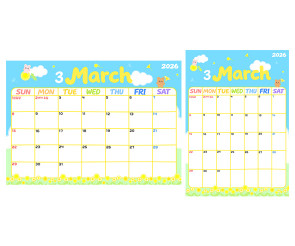 교사용 달력 (3월)