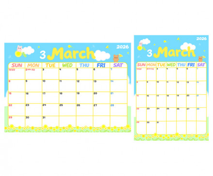 교사용 달력 (3월)