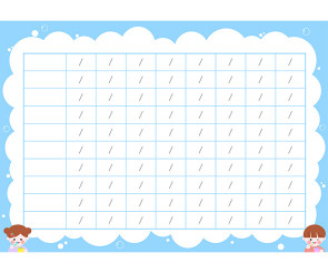 칫솔 교환표 (거품) (문구없음)