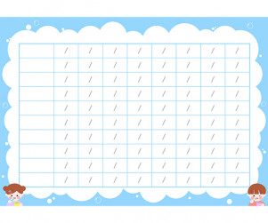 칫솔 교환표 (거품) (문구없음)