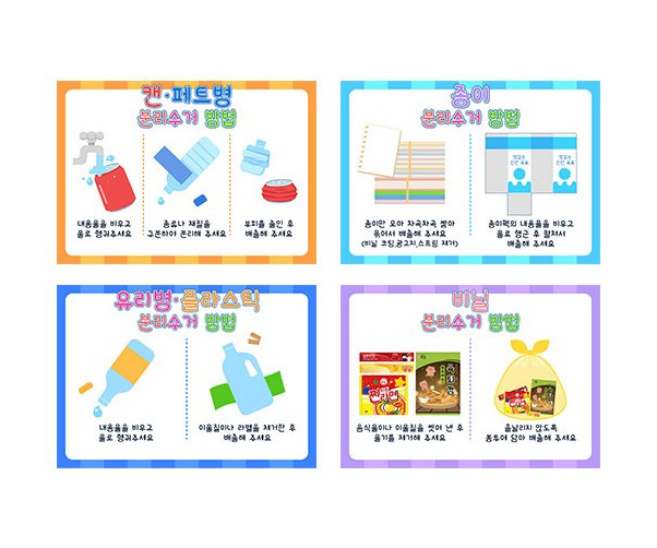 재활용품 분리수거 방법
