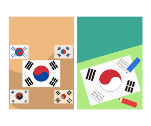 태극기 제작소 광고 포스터 (문구없음)