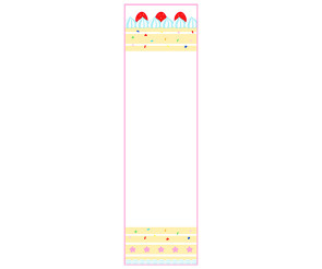 케이크 가게 세로 배너 (문구없음)