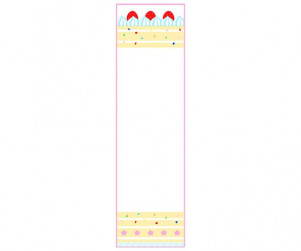 케이크 가게 세로 배너 (문구없음)