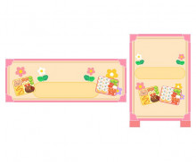 봄도시락 가게 간판 (문구없음)