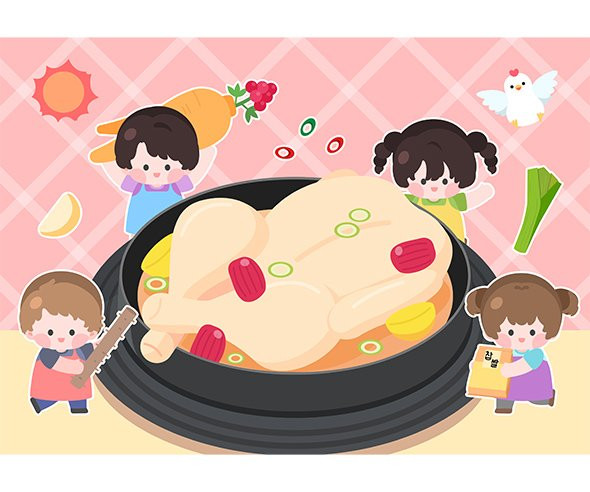 복날 배경