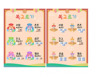 복 가게 메뉴판 (지폐)