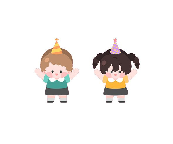 축하하는 아이