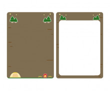 겨울 캠핑장 안내판