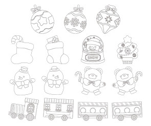 크리스마스 색칠 모음