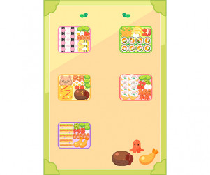 봄도시락 가게 메뉴판 (문구없음)