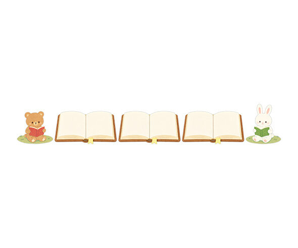 책을 읽어요 (곰, 토끼) (문구없음)