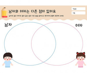 남자와 여자는 다른 점이 있어요
