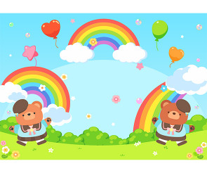 오늘은 우리들 세상 어린이날 배경