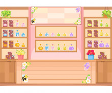 봄향기 가게 배경 