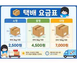 택배 요금표