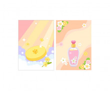 봄향기 가게 광고 포스터 (문구없음)