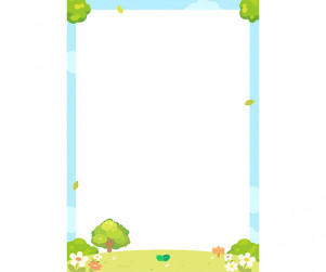 식목일 테두리