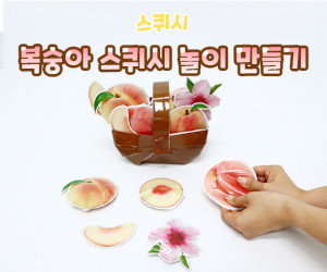 복숭아 스퀴시 놀이 만들기