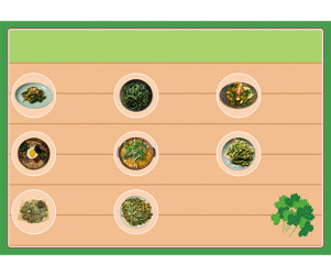 봄나물 음식점 대형 메뉴판 만들기 (문구없음)