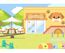 유기견 보호 센터 배경