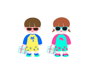 수영복 입은 아이