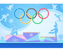 올림픽 시상식 배경