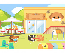 유기견 보호 센터 배경