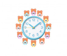 시계 분침 표시 (곰)