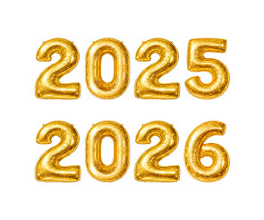 2025, 2026 숫자 풍선