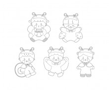 곤충 요정 색칠 모음