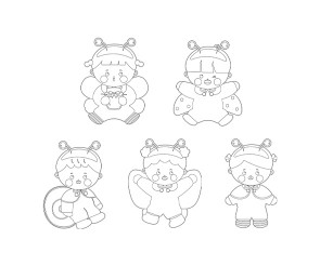 곤충 요정 색칠 모음