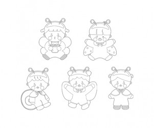 곤충 요정 색칠 모음