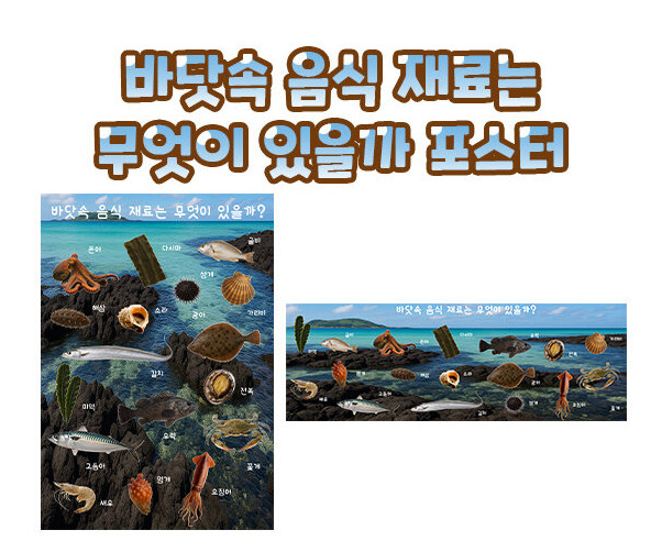 바닷속 음식 재료는 무엇이 있을까 포스터