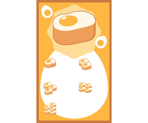 계란빵 가게 메뉴판 (문구없음)