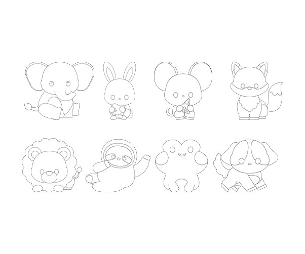 동물 색칠 모음