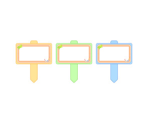 푯말 화분 이름표